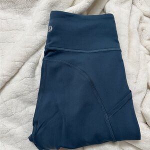 Lululemon invigorate turquoise blue leggings size 2